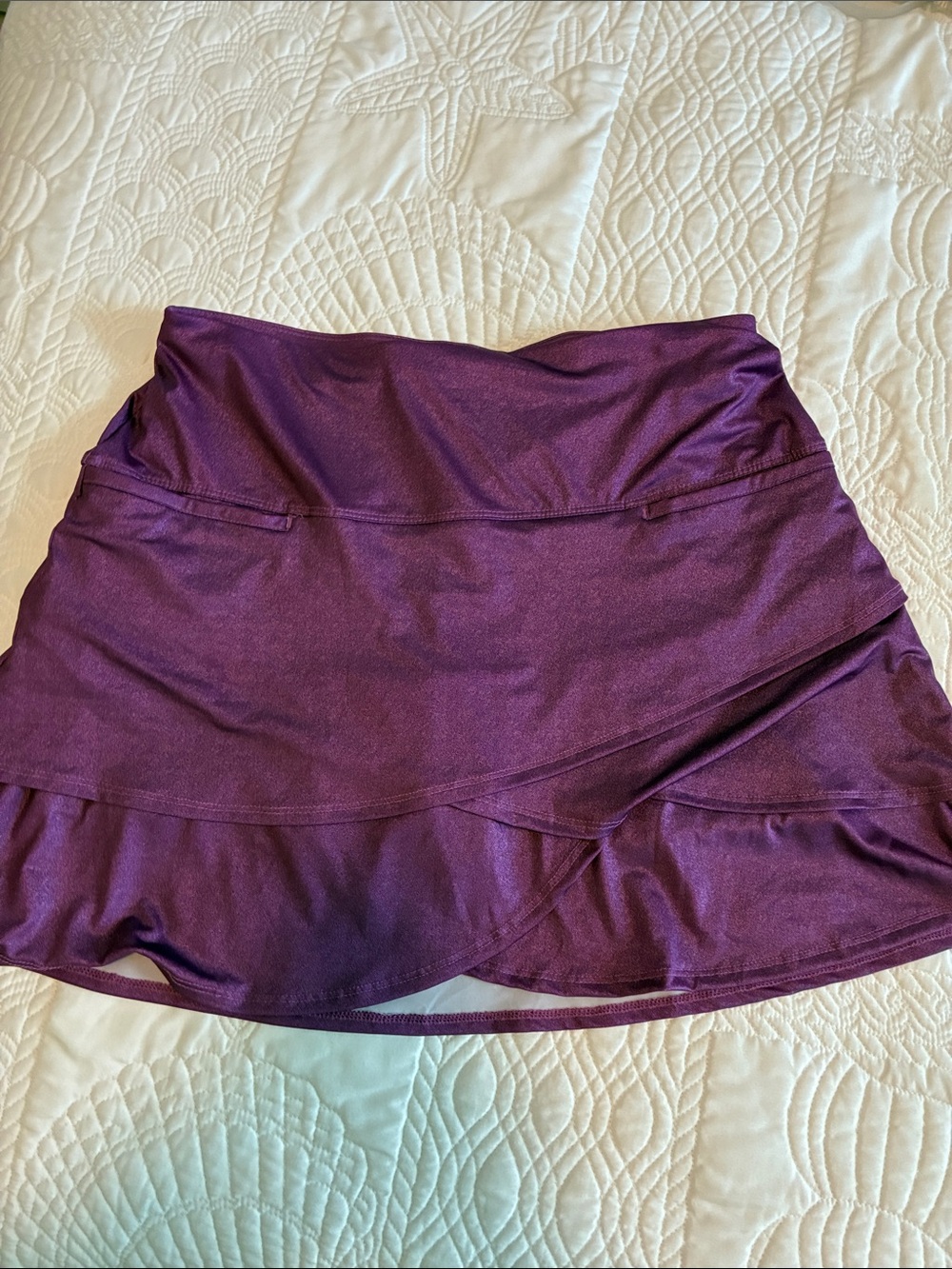 Lucky in Love Purple Athletic Skort - Lightweight Layered Skirt